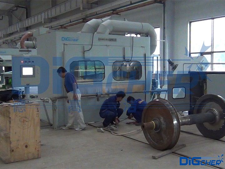 高速動(dòng)車(chē)組輪對(duì)超高壓水除漆系統(tǒng)